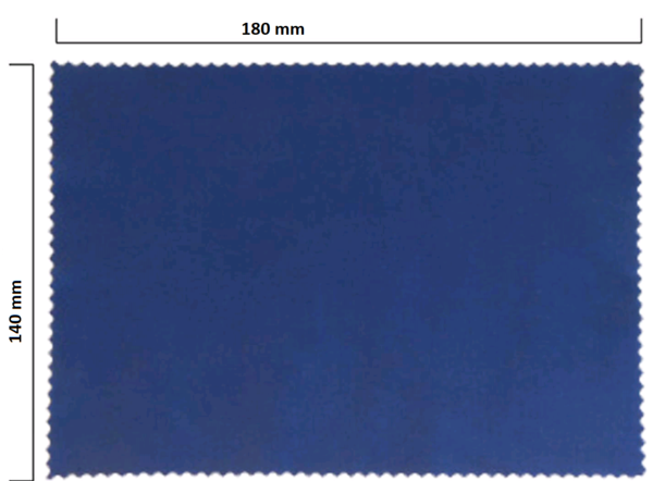 Mikrofaser Brillenputztuch – blau 140x180