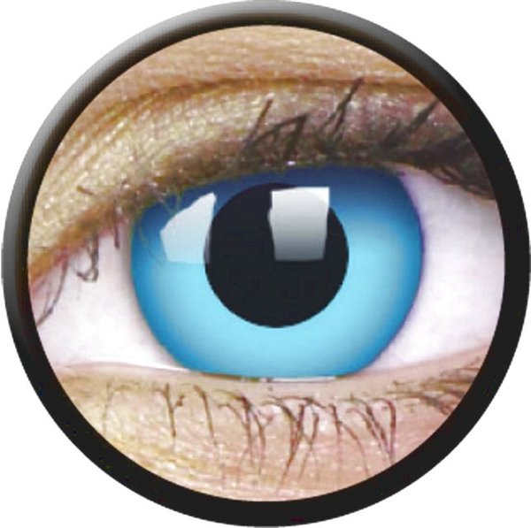 ColorVue Crazy-Kontaktlinsen - Sky Blue (2 St. 3-Monatslinsen) – mit Stärke