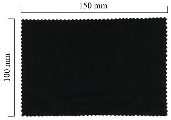 Mikrofaser Brillenputztuch – schwarz 100x150