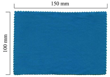 Mikrofaser Brillenputztuch – blau 100x150