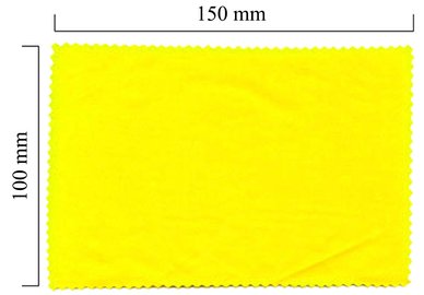 Mikrofaser Brillenputztuch – gelb 100x150