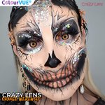 ColorVue Crazy-Kontaktlinsen - Orange Werewolf (2 St. Tageslinsen) – ohne Stärke