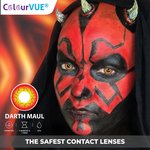 ColorVue Crazy Kontaktlinsen - Darth Maul (2 St. Jahreslinsen) – ohne Stärke