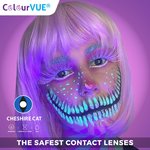 ColorVue Crazy Kontaktlinsen - Cheshire Cat (2 St. Jahreslinsen) – ohne Stärke