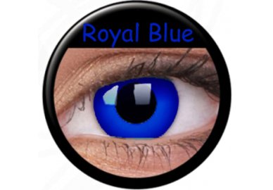 ColourVue Crazy Kontaktlinsen - Royal Blue (2 St. Jahreslinsen) – ohne Stärke