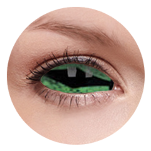 ColourVue Crazy Kontaktlinsen 22 mm - Reptillia (2 St. 6-Monatslinsen) – ohne Stärke