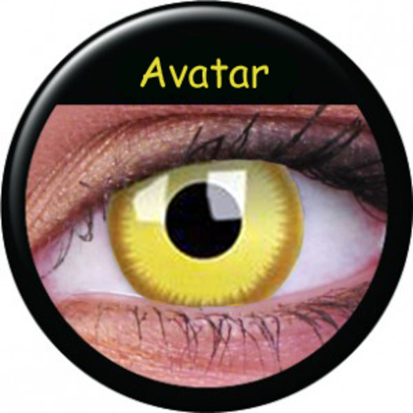 ColorVue Crazy-Kontaktlinsen - Avatar (2 St. 3-Monatslinsen) – mit Stärke