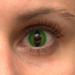 ColorVue Crazy-Kontaktlinsen - Green dragon (2 St. 3-Monatslinsen) – ohne Stärke