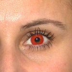 ColorVue Crazy-Kontaktlinsen - Red Devil (2 St. Tageslinsen) – ohne Stärke