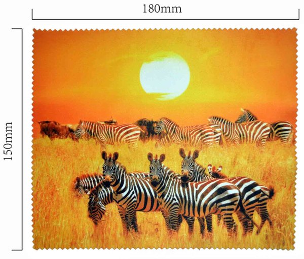 Mikrofaser Brillenputztuch – Zebras