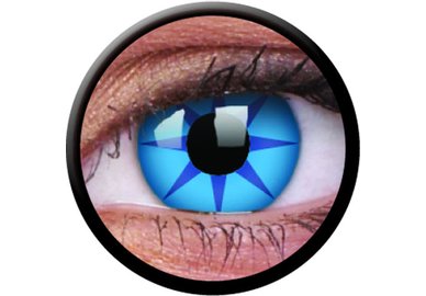 ColorVue Crazy Kontaktlinsen - Blue Star (2 St. Jahreslinsen) – ohne Stärke