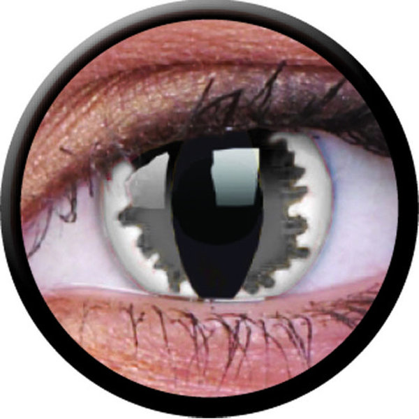 ColorVue Crazy Kontaktlinsen - Grey Dragon (2 St. Jahreslinsen) – ohne Stärke