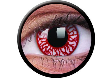 ColorVue Crazy-Kontaktlinsen - Blood Shot (2 St. 3-Monatslinsen) – mit Stärke