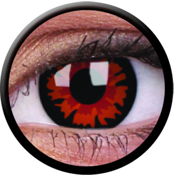 ColorVue Crazy-Kontaktlinsen - Volturi (Demon) (2 St. 3-Monatslinsen) – ohne Stärke
