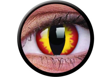 ColorVue Crazy-Kontaktlinsen - Dragon Eyes (2 St. 3-Monatslinsen) – mit Stärke