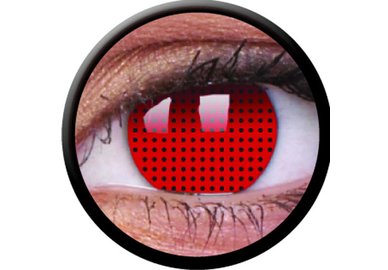 ColorVue Crazy-Kontaktlinsen -Red screen(2 St. 3-Monatslinsen) – ohne Stärke