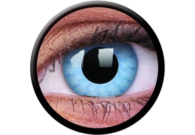 ColorVue Crazy-Kontaktlinsen - Solar Blue (2 St. 3-Monatslinsen) – mit Stärke