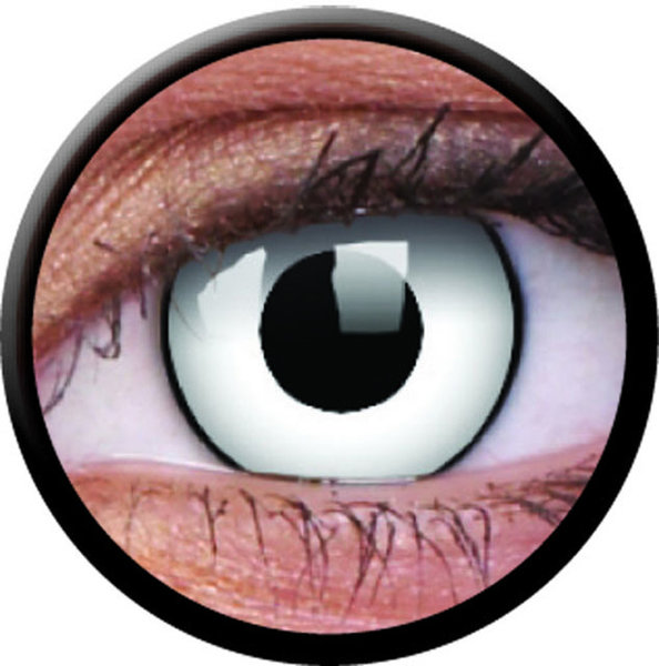 ColorVue Crazy-Kontaktlinsen -White zombie (2 St. 3-Monatslinsen) – ohne Stärke
